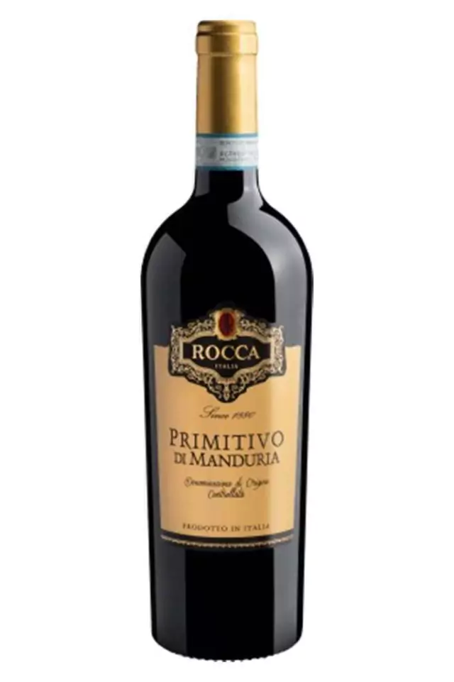 Rocca Primitivo di Manduria — cardápio do jantar da Pousada Maple em Monte Verde MG